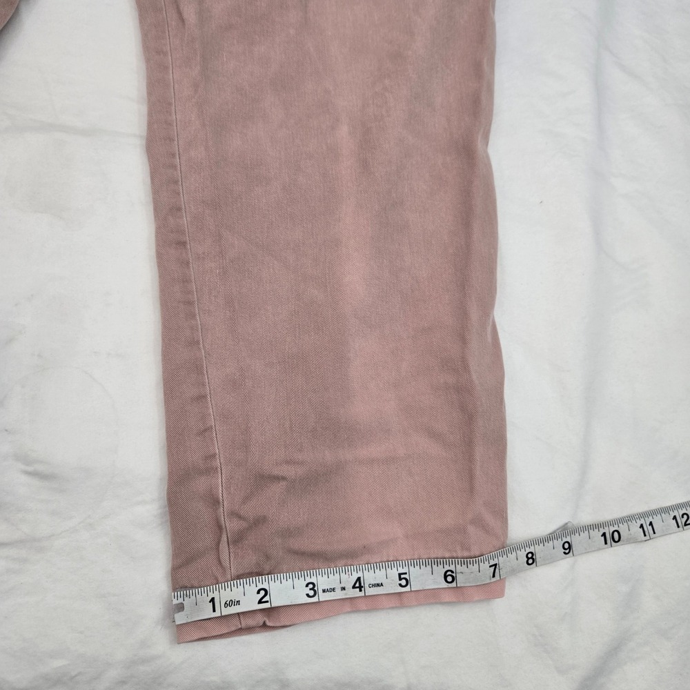 VTG‎ Orvis Pants Women Medium Pink Made in USA Elastic Waist Drawstring Tapered - Picture 8 of 10